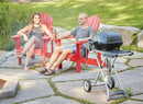 TravelQ™ PRO285X Portable Propane Gas Grill with Scissor Cart, Black