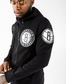 Pro Standard Nba Brooklyn Nets Logo Full-Zip Hoodie