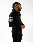 Pro Standard Nba Brooklyn Nets Logo Full-Zip Hoodie