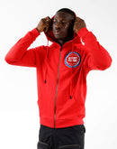 Pro Standard Nba Detroit Pistons Logo Full-Zip Hoodie