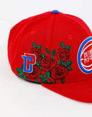 Pro Standard Nba Detroit Pistons Double Front Rose Snapback