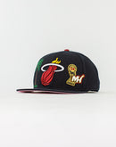 Pro Standard NBA MIAMI HEAT DOUBLE FRONT LOGO SNAPBACK