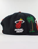 Pro Standard NBA MIAMI HEAT DOUBLE FRONT LOGO SNAPBACK