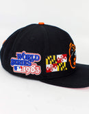 Pro Standard MLB BALTIMORE ORIOLES DOUBLE FRONT SNAPBACK
