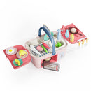 Contixo Kids Kitchen & Picnic Playset, Toddler Toys, Ages 3+, Interactive Grill, Sink & Oven, Mini Kitchen W/ Music & Lights, Color-Changing Foods, Boys & Girls