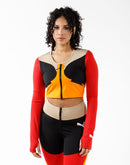 Puma June Ambrose Zip Long-Sleeve Crop Top