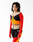 Puma June Ambrose Zip Long-Sleeve Crop Top
