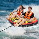 Towable Tube With Quick Connector and Drainage for Boating