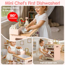 Wooden Play Dishwasher - Pink