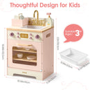 Wooden Play Dishwasher - Pink