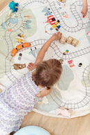 Trainmap/Bears Toy Storage Bag
