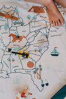 US Map Toy Storage Bag