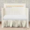 2-in-1 Breathable Two-Sided Portable Mini Crib Mattress - White