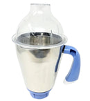 Preethi Blue Leaf Platinum Stainless Steel Jar - 1.7 Liter with Dome Lid