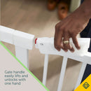 Pressure-Check Gate with SecureTech - White