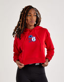 Pro Standard Sixers Cropped Fleece Pullover Hoodie
