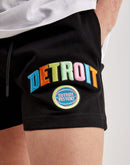 Pro Standard Detroit Pistons Washed Neon Fleece Shorts