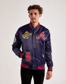 Pro Standard Atlanta Braves Satin Varsity Jacket
