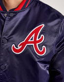 Pro Standard Atlanta Braves Satin Varsity Jacket