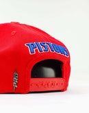 Pro Standard Nba Detroit Pistons Stacked Logo Snapback