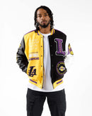 Pro Standard Nba Los Angeles Lakers Logo Varsity Jacket