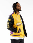 Pro Standard Nba Los Angeles Lakers Logo Varsity Jacket