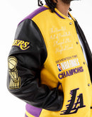 Pro Standard Nba Los Angeles Lakers Logo Varsity Jacket