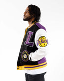 Pro Standard Nba Los Angeles Lakers Logo Varsity Jacket
