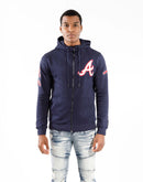 Pro Standard MLB ATLANTA BRAVES LOGO FULL-ZIP HOODIE