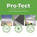 12x10 hawthorne traditional steel pergola with sail shade soft canopy