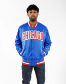 Pro Standard Mlb Chicago Cubs Wordmark Satin Jacket