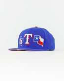 Pro Standard MLB TEXAS RANGERS DOUBLE FRONT LOGO SNAPBACK