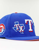 Pro Standard MLB TEXAS RANGERS DOUBLE FRONT LOGO SNAPBACK