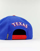 Pro Standard MLB TEXAS RANGERS DOUBLE FRONT LOGO SNAPBACK
