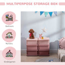Qaba 3 Tier Kids Storage Unit, 6 Drawer -Pink