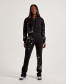 Red Fox Paint Splatter Stacked Fleece Sweatpants
