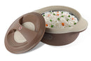 Cello Ripple Insulated Hotpot Pack of 3 Thermoware Casserole Set (500 ml, 1000 ml, 1500 ml)