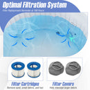 70/80 Inches Round SPA Pool Hottub With 110/130 Air Jets Electric Heater Pump-S