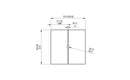EcoSmart Fire - S22 Glass Cover Plate for Base 30, Base 40, Manhattan 50, Vertigo 50, Mojito 40, and Square 22