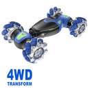 Contixo SC10 Cobra Speed Crawler RC Stunt Car - 4WD With Remote & Gesture Control, Blue