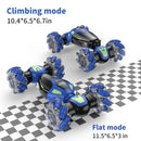 Contixo SC10 Cobra Speed Crawler RC Stunt Car - 4WD With Remote & Gesture Control, Blue