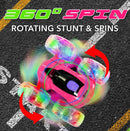 Contixo RC Stunt Car 4WD - 360 Spins, LED Lights
