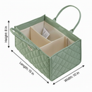 Quilted Diaper Caddy Organizer