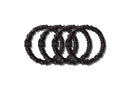 BLACK SKINNY SCRUNCHIES