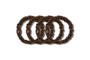DARK BROWN SKINNY SCRUNCHIES