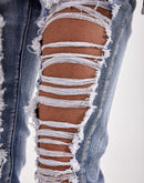 Smoke Rise Itzel High-Rise Straight Leg Ripped Jeans