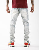 Smoke Rise Slim Tapered Zipper Knee Jeans