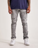 Smoke Rise Lightning Basic Slim Tapered Jeans
