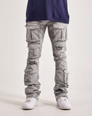 Smoke Rise Utility Pocket Stacked Flare Denim