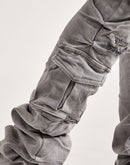 Smoke Rise Utility Pocket Stacked Flare Denim